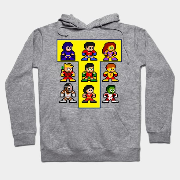 8-bit Classic Teenage Titans Hoodie by 8-BitHero